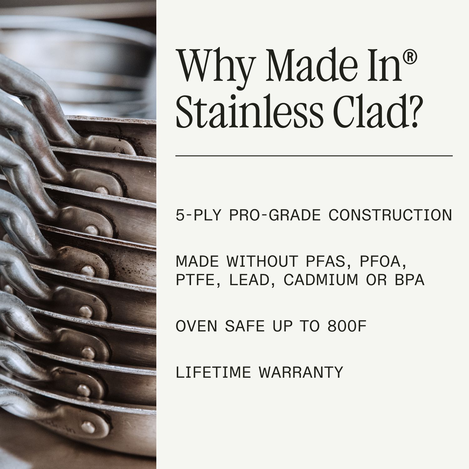 Stainless Clad Frying Pan - Image 4