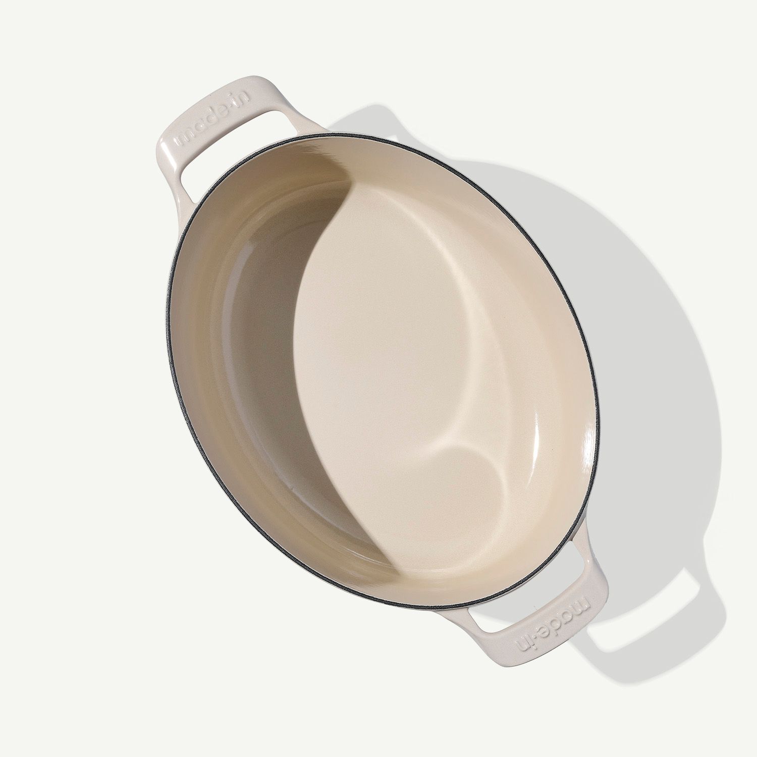 Oval Enameled Cast Iron Dutch Oven - Image 4